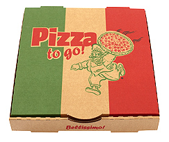 PERFECT BROWN - generic printed pizza box